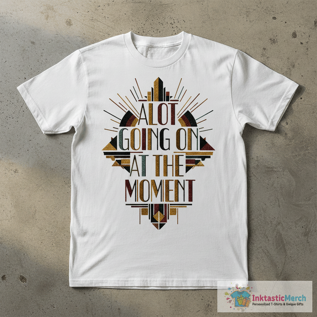 A Lot Going On At The Moment Glitter Effect Shirt 1 A Lot Going On At The Moment Glitter Effect Shirt