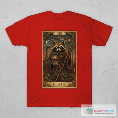 Death - Raccoons Tarot T-Shirt