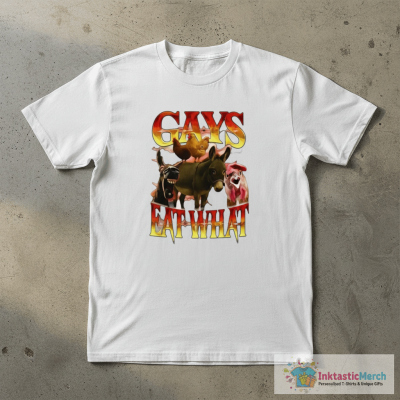 Donkey And Chicken Gays Eat What T-Shirt