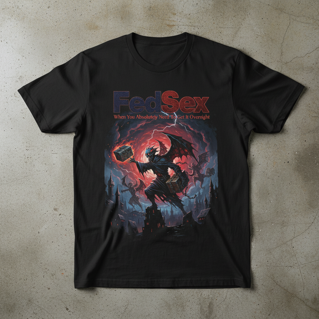 FedSex When You Absolutely Need To Get It Overnight T-Shirt 1 FedSex When You Absolutely Need To Get It Overnight T-Shirt