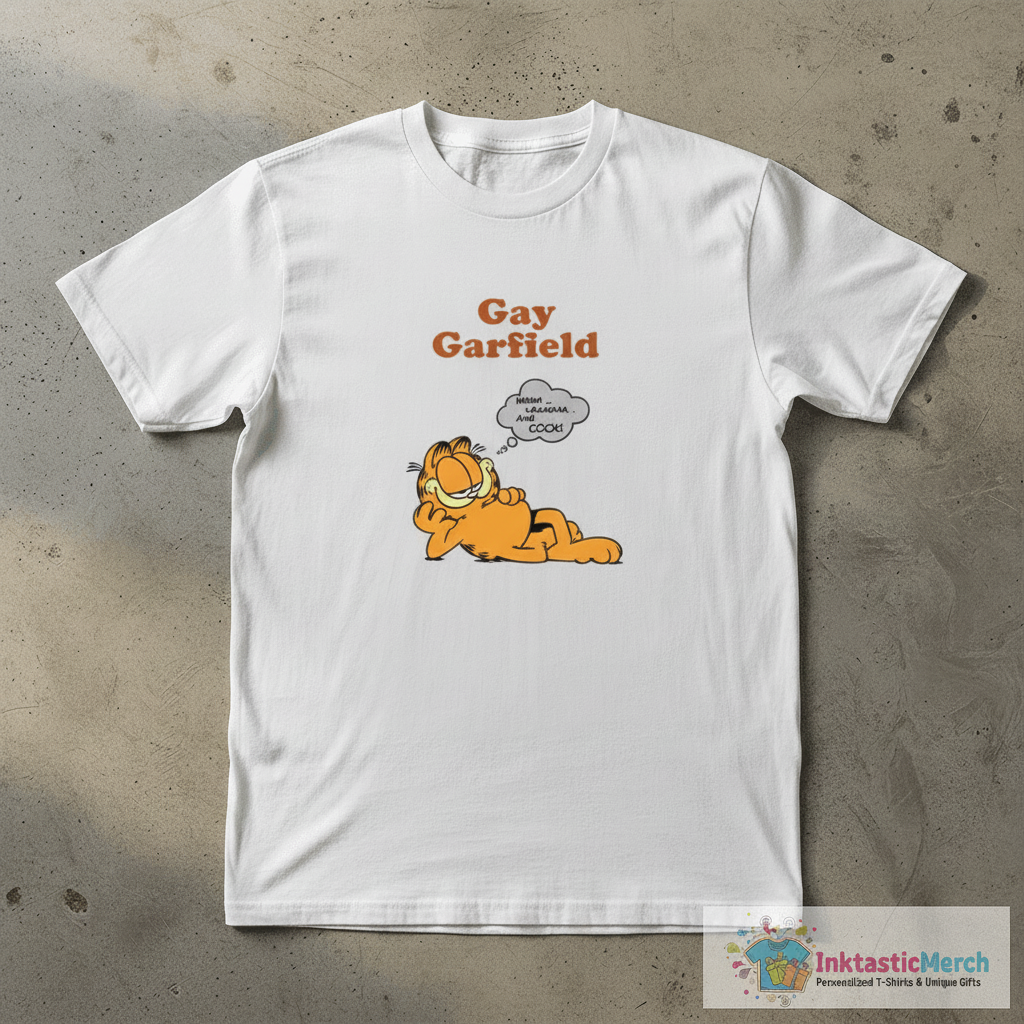 Gay Garfield T-Shirt Mmm Lasagna And Cock Gay Garfield Meme 1 Gay Garfield T-Shirt Mmm Lasagna And Cock Gay Garfield Meme