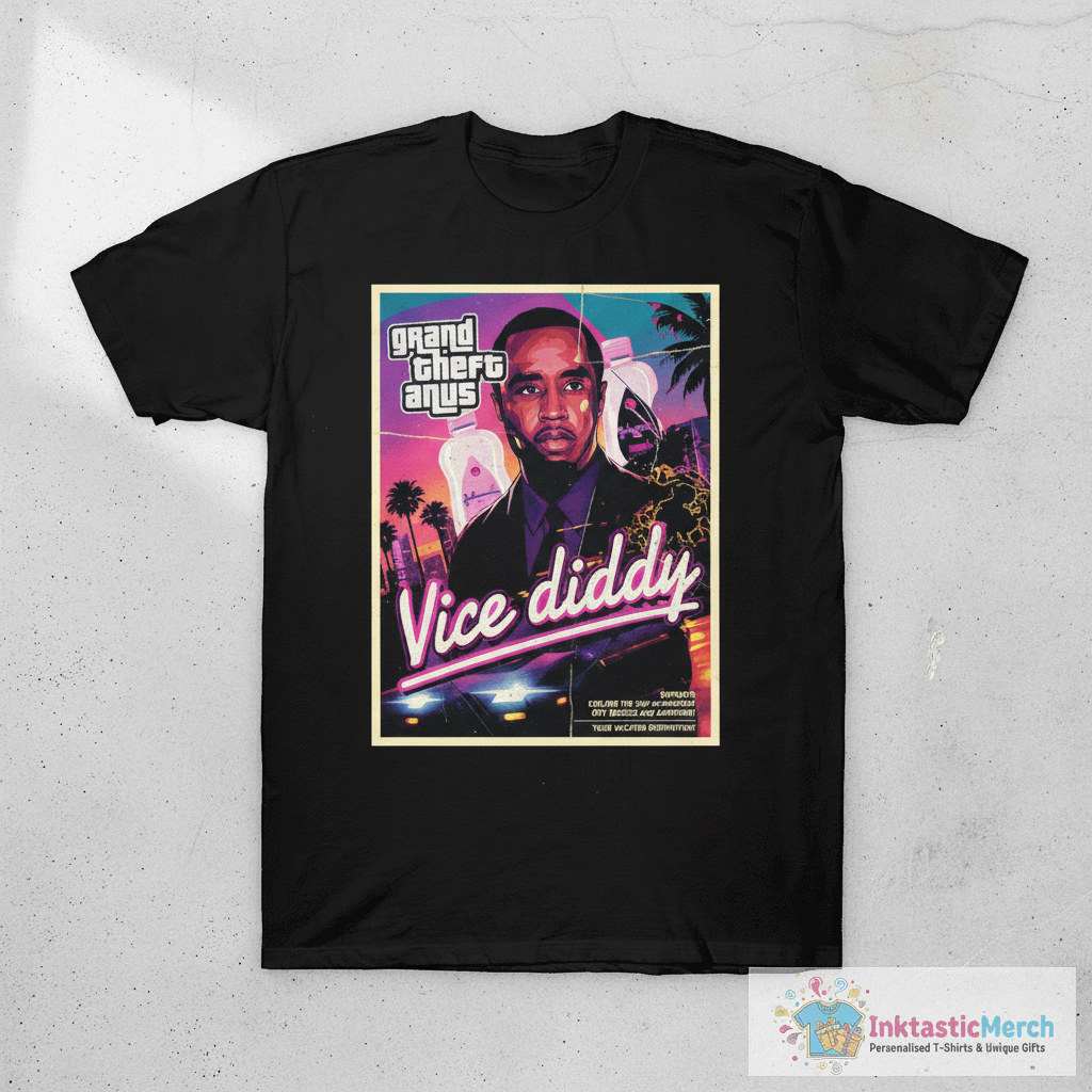 Grand Theft Anus Vice Diddy T-Shirt 1 Grand Theft Anus Vice Diddy T-Shirt