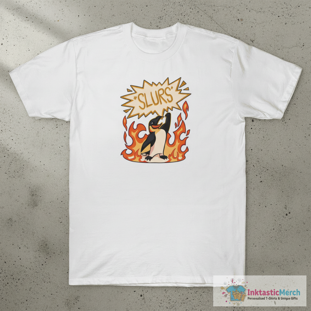 Helluva Boss The Penguins Slurs T-Shirt 1 Helluva Boss The Penguins Slurs T-Shirt