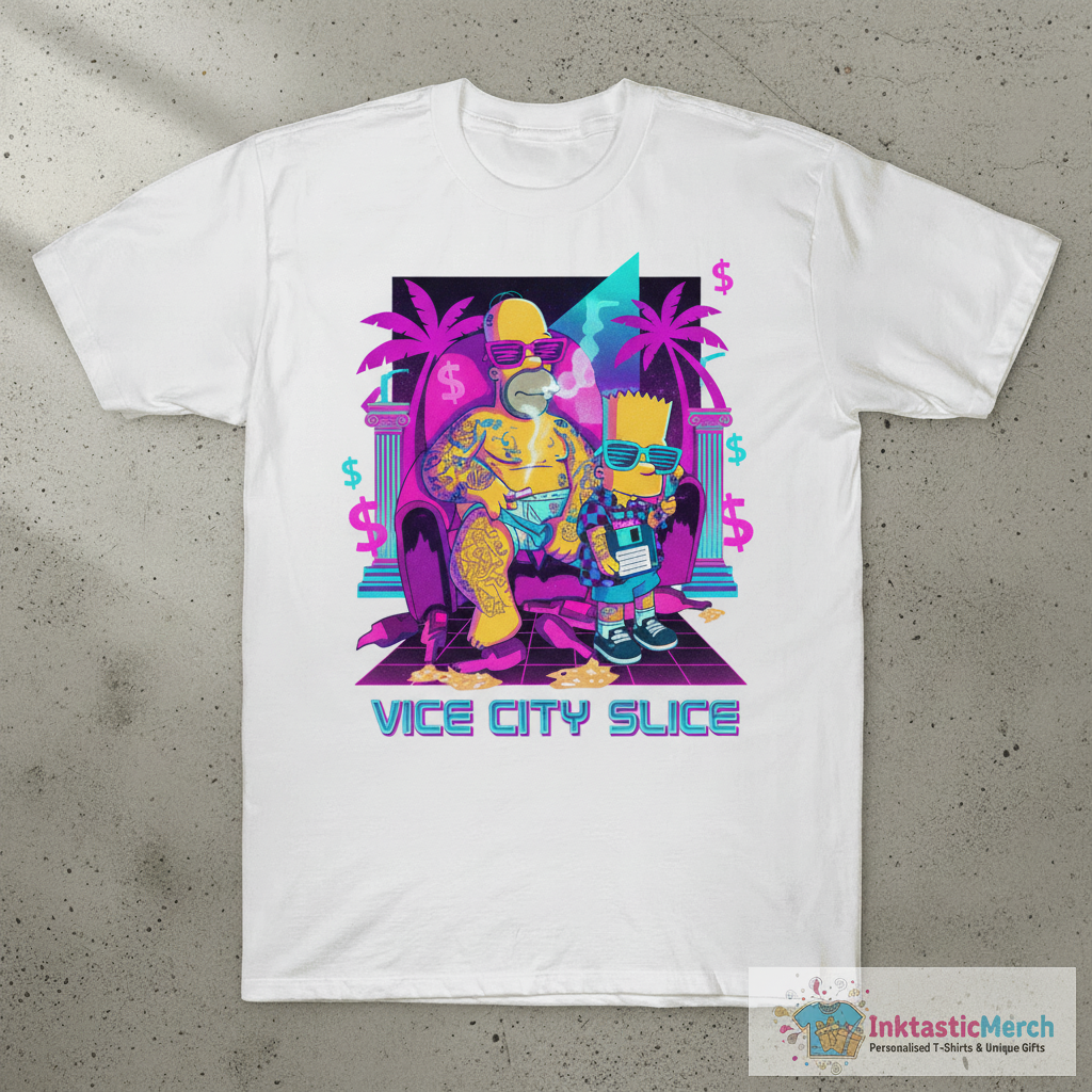 Homer Simpson And Bart Simpson Gangster Shirt 1 Homer Simpson And Bart Simpson Gangster Shirt