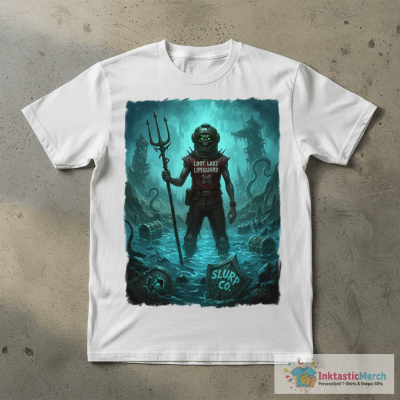 Loot Lake Lifeguard T-Shirt Proudly Sponsored By Slurp Co