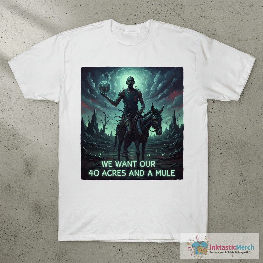 Michael Jordan We Want Our 40 Acres And A Mule T-Shirt 1 Michael Jordan We Want Our 40 Acres And A Mule T-Shirt