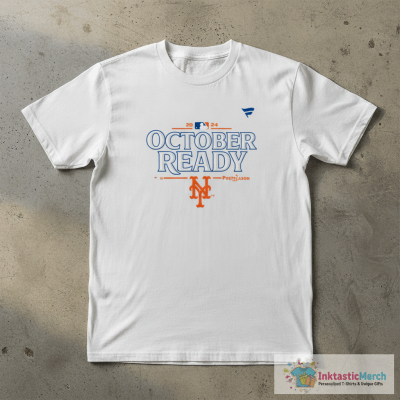 New York Mets October Ready 2024 MLB Postseason T-Shirt