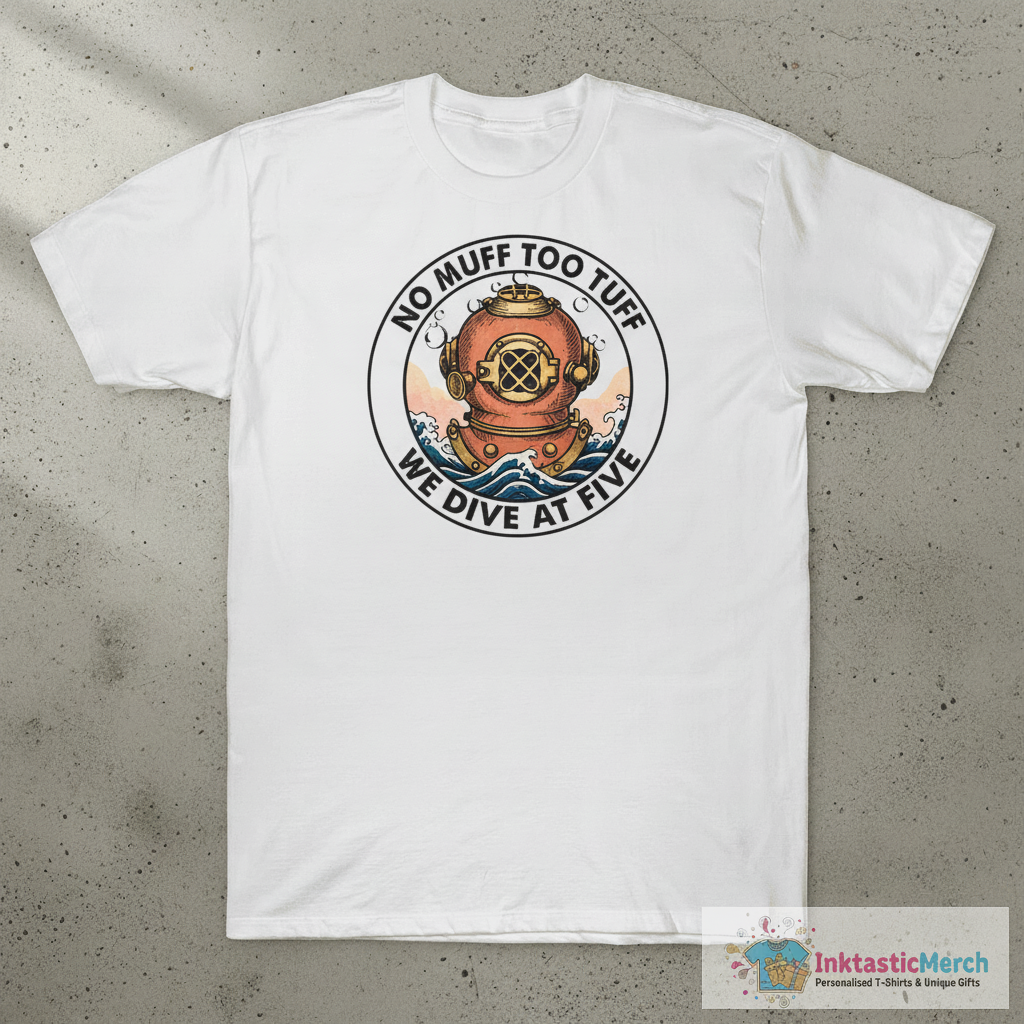 No muff too tuff we dive at five shirt 1 No muff too tuff we dive at five shirt