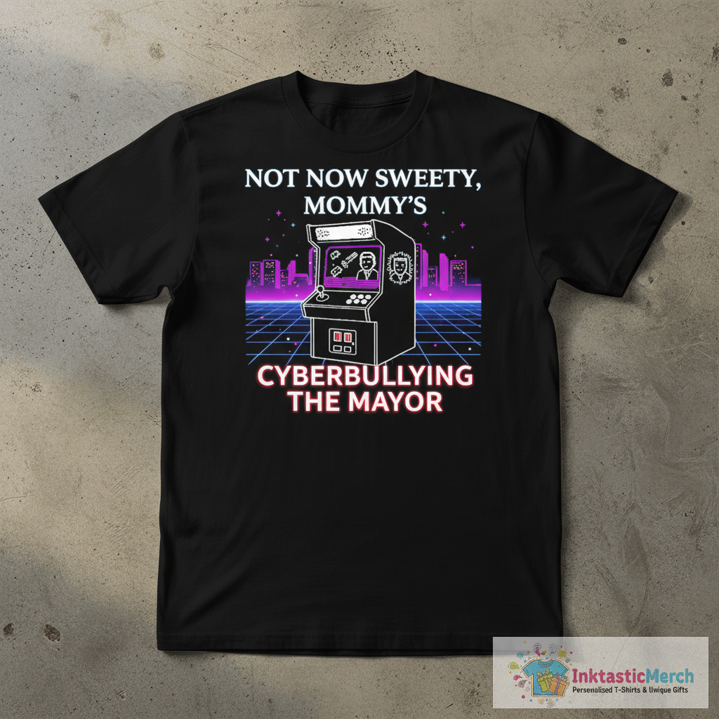 Not now sweetie mommy’s cyberbullying the mayor shirt 1 Not now sweetie mommy’s cyberbullying the mayor shirt