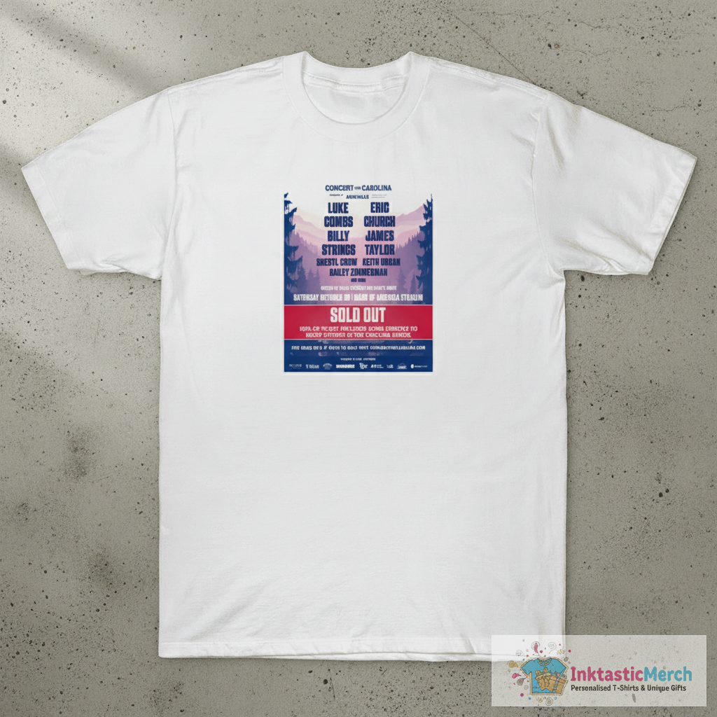 Original Concert For Carolina October 26, 2024 Bank Of America Stadium T-Shirt 1 Original Concert For Carolina October 26, 2024 Bank Of America Stadium T-Shirt