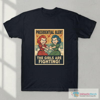 Presidential Alert The Girls Are Fighting T-Shirt