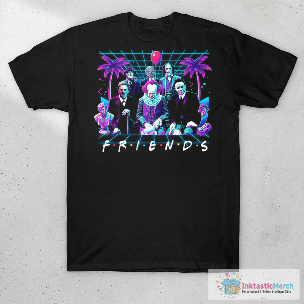 Psychodynamics horror characters Friends shirt 1 Psychodynamics horror characters Friends shirt