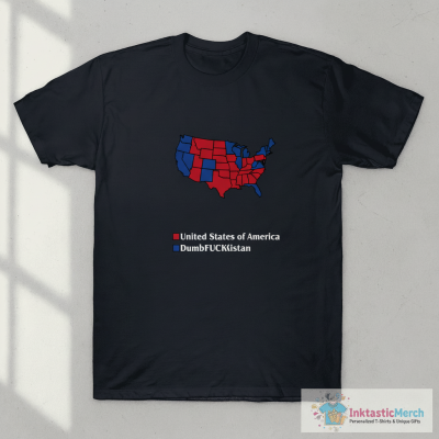 Red United States Of America Blue Dumfuckistan 2024 T-Shirt