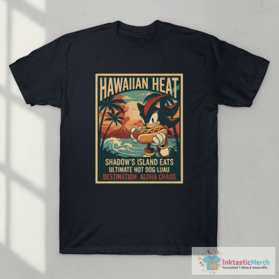 Shadow The Hedgehog Hot Dog Hawaiian T Shirt