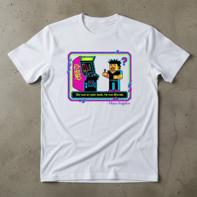 She was an open book he was illiterate shirt