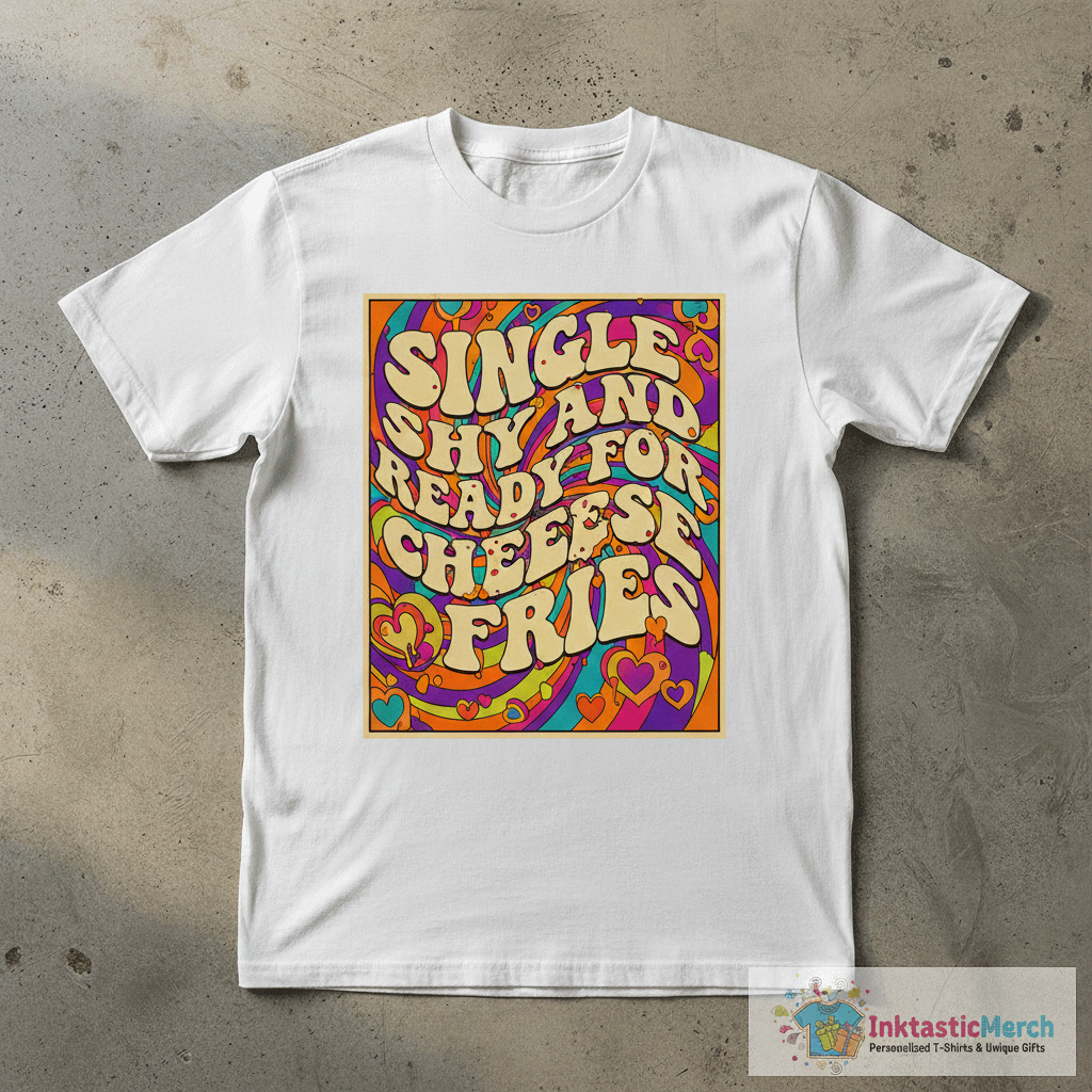 Single Shy & Ready for Cheese Fries T-Shirt 1 Single Shy & Ready for Cheese Fries T-Shirt