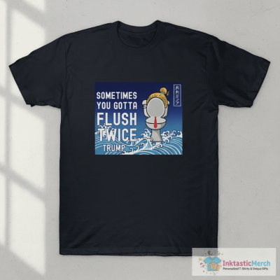 Sometimes You Gotta Flush Twice Trump Yard Sign