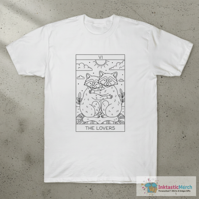 The Lovers - Raccoons Tarot T-Shirt
