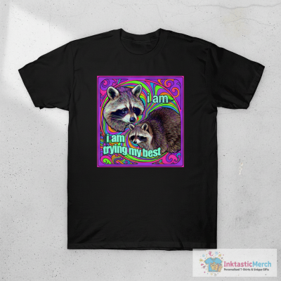 Trying Raccoon Meme T-Shirt