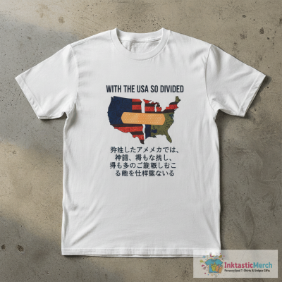 With The USA So Divided Band Aid USA T-Shirt