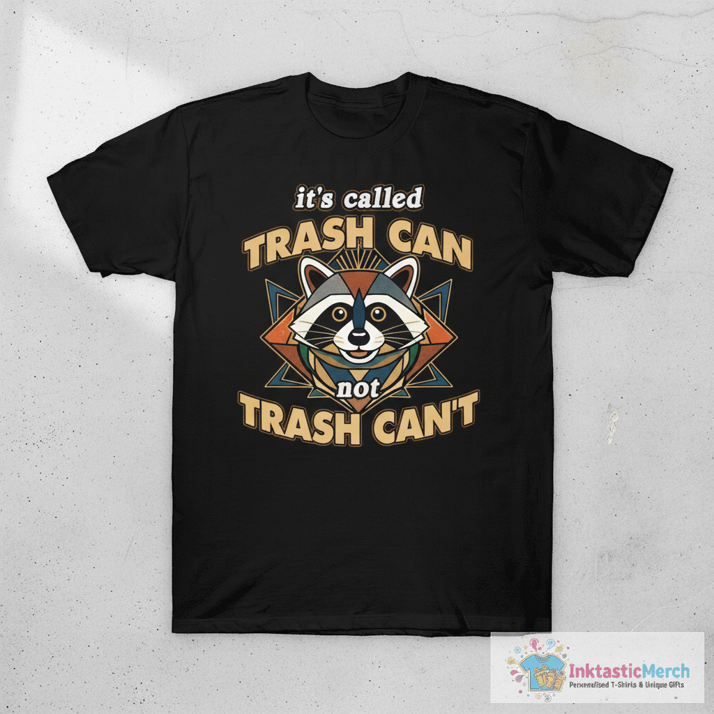 it's trash CAN not trash CAN'T wholesome cute raccoon meme T-Shirt 1 it's trash CAN not trash CAN'T wholesome cute raccoon meme T-Shirt