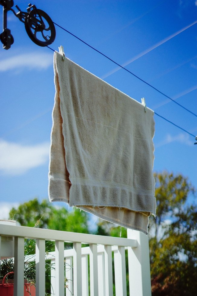 Colorful folded towels