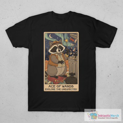 Ace of Wands - Raccoons Tarot T-Shirt