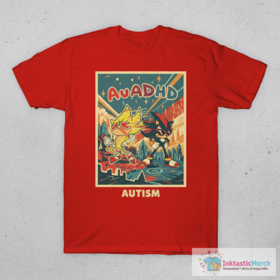 Adhd Sonic And Autism Shadow T-Shirt