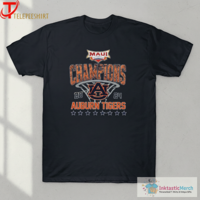 Auburn Tigers Men Basketball 2024 Maui Invitational Champions T-Shirts