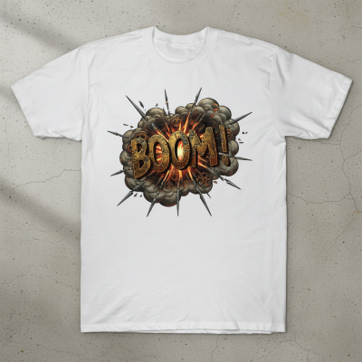 Boom! Cartoon Pop Art Style T-Shirt