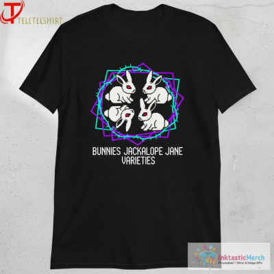 Bunnies Jackalope Jane Varieties T-shirts