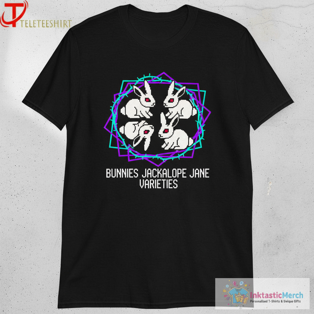 Bunnies Jackalope Jane Varieties T-shirts 1 Bunnies Jackalope Jane Varieties T-shirts