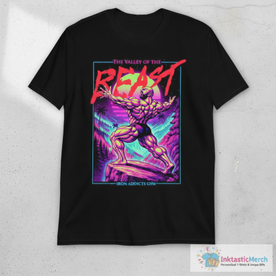 CT Fletcher The Valley Of The Beast Iron Addicts Gym T-shirts