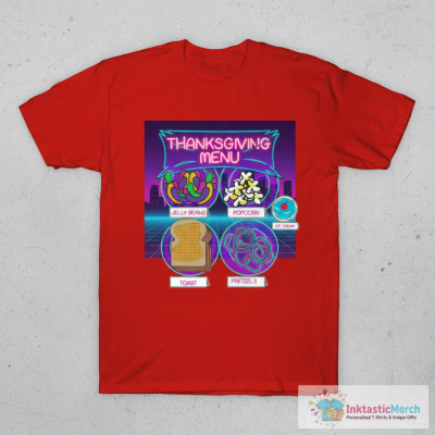 Charlie's Family Thanksgiving Menu T-Shirt