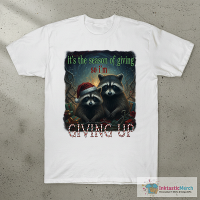 Christmas Raccoon Meme T-Shirt