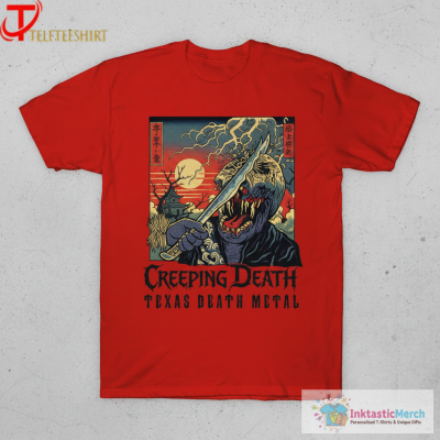 Creeping Death Texas Death Metal Sword Smasher T-shirts