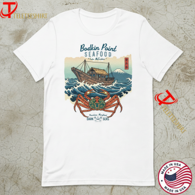 Dark Seas Bodkin Point Seafood Luke Mcfadden Crab Stand T-shirts