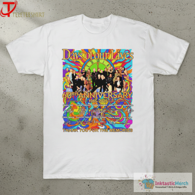 Days Of Our Lives 60th Anniversary 1965-2025 Thank You For The Memories Signatures T-Shirts