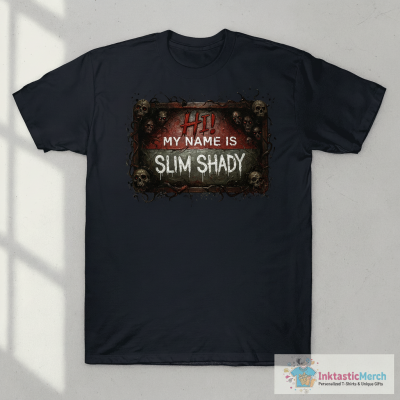 Eminem Hi My Name Is Slim Shady T-shirts