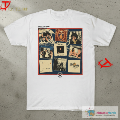 Famous Albums Recorded In Nashville Music Valley Archive T-shirts