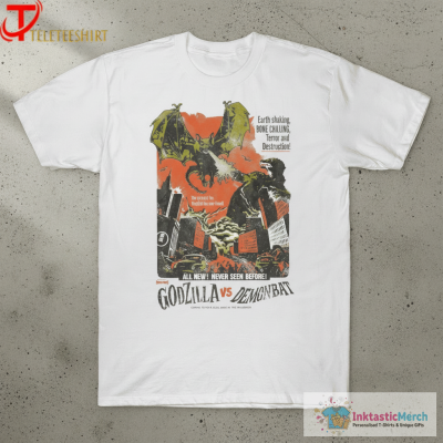 Godzilla vs Demon Bat Fright Rags All New Never Seen Before T-Shirts