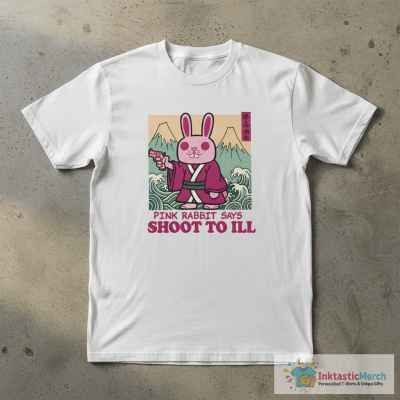 Gorillaz Pink Rabbit Says Shoot To Ill T-Shirts