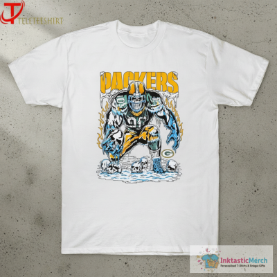 Green Bay Packers Warren Lotas Skull Tundra T-Shirts