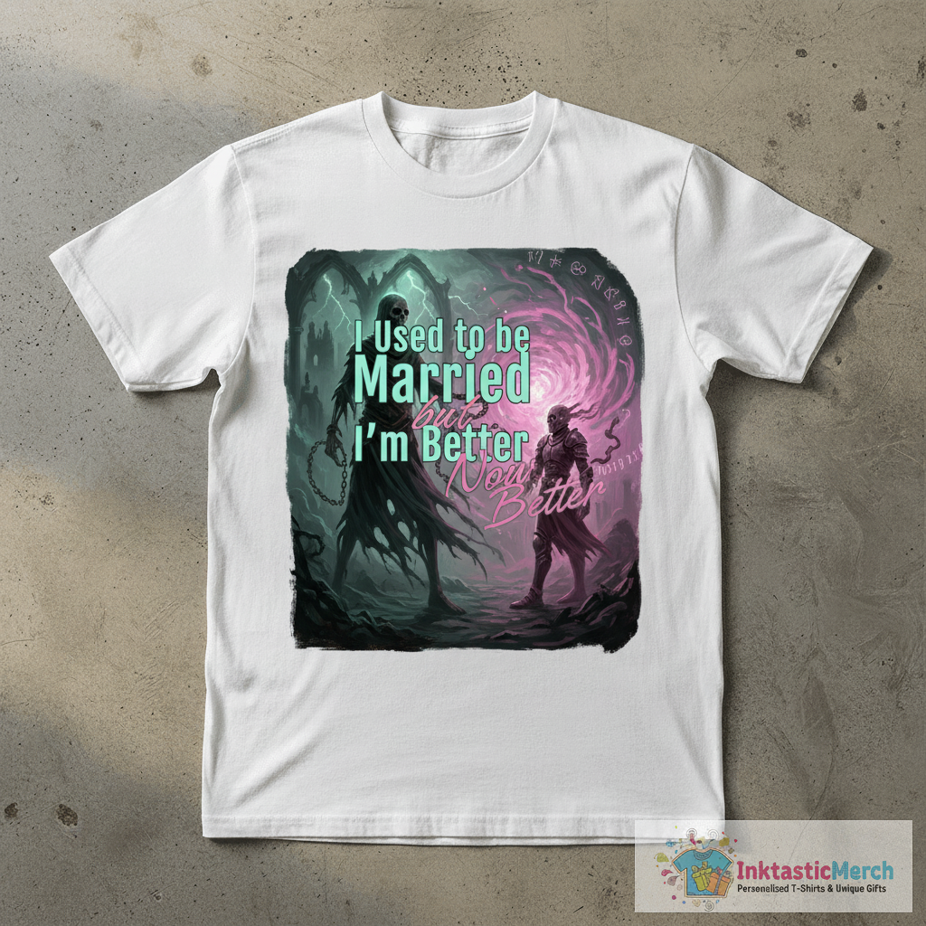 I Used to Be Married but I'm Better Now T-Shirt 1 I Used to Be Married but I'm Better Now T-Shirt