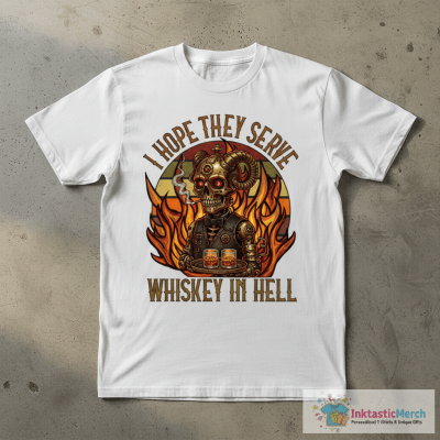 I hope they serve Whiskey in Hell T-Shirt Satanic Gift T-Shirt