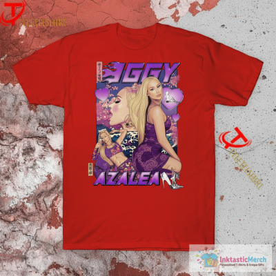 Iggy Azalea Stripper Purple Text T-shirts