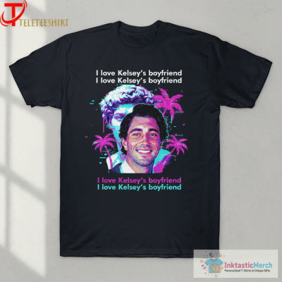 Isaac Rochell Wearing I Love Kelsey’s Boyfriend T-shirts