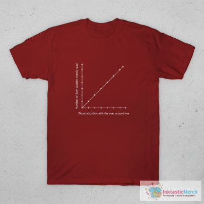 Jane Austen Funny Graph T-Shirt