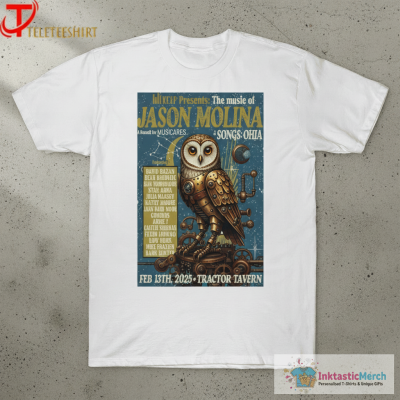Jason Molina The Music Songs Ohia Feb 13 2025 Tractor Vavern Seattle WA Owl T-shirts
