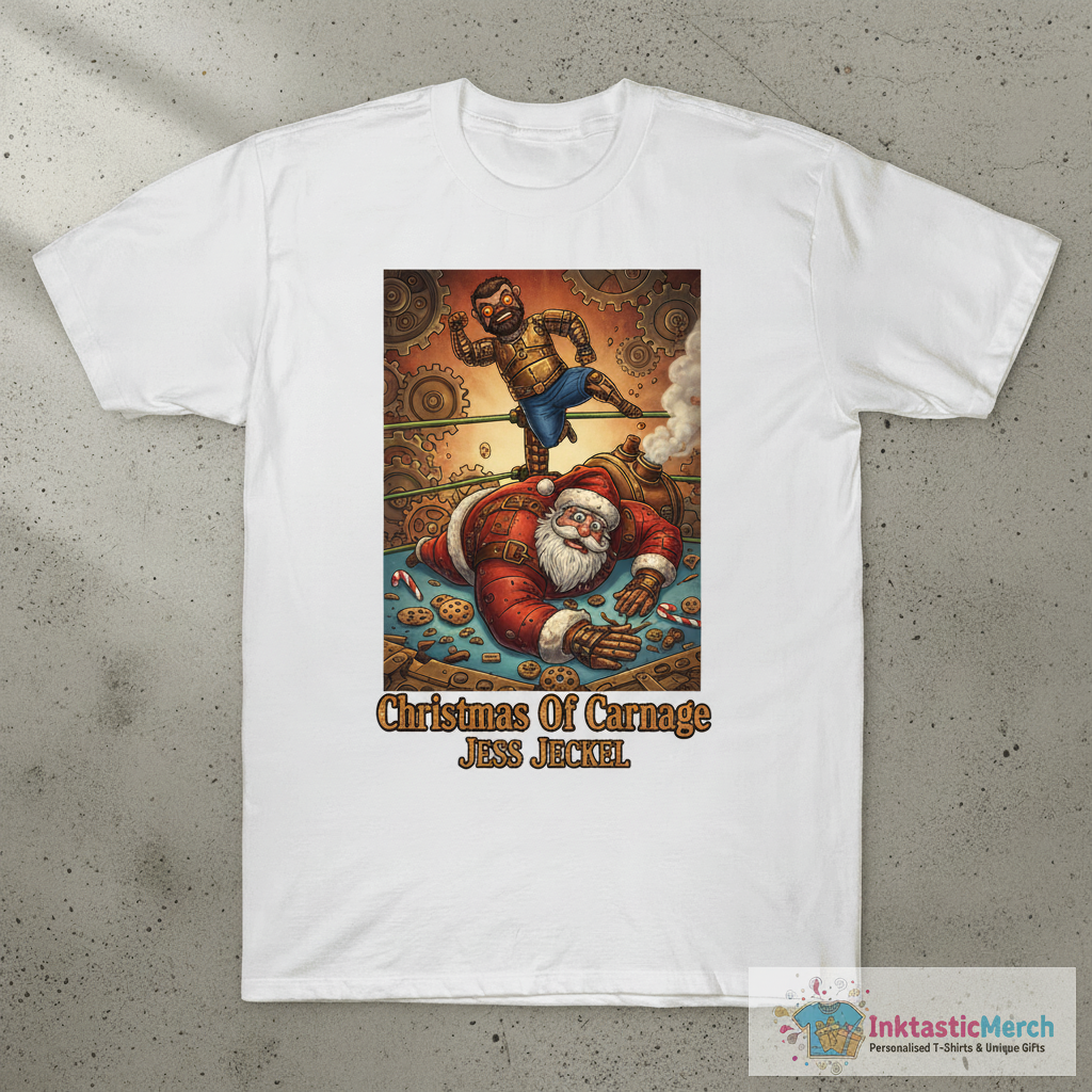 Jess Jeckel Christmas Of Carnage Santa T-shirts 1 Jess Jeckel Christmas Of Carnage Santa T-shirts